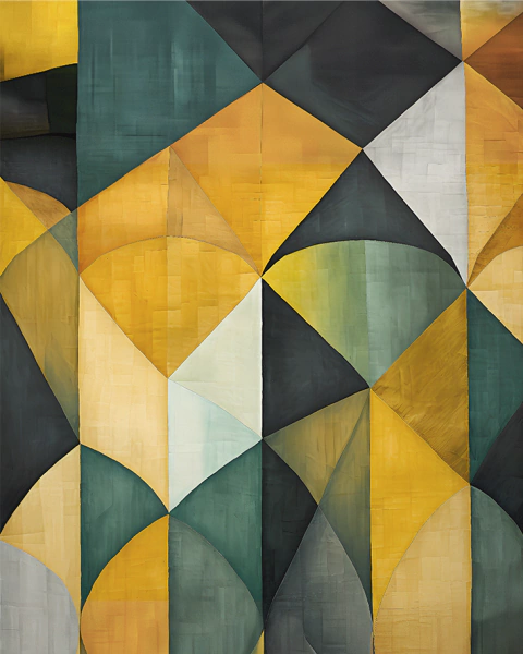 Panel Geo Yellow One