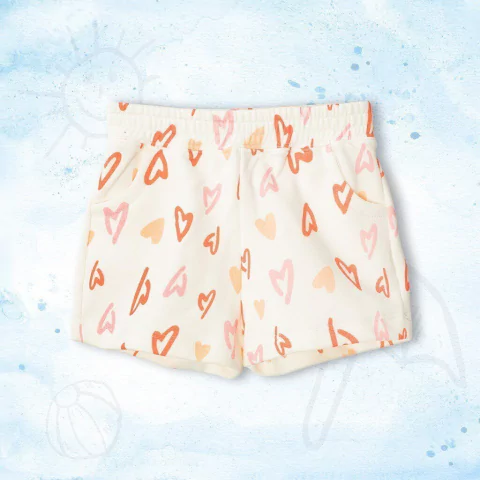 Short rústico corazones