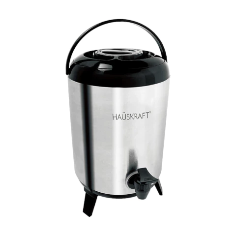 Botijão Térmico Aço Inox 9,5 Litros Torneira Extra Hauskraft