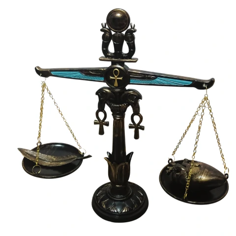 Balança da Justiça Egípcia Salão das Duas Verdades Ma'at - Verito