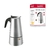 Cafeteira Italiana De Aço Inox 2 Xícaras 100ml Hauskraft - EUQUEROUM Presentes Exclusivos