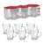 Caneca De Vidro Café Lisa 70ml 6 Peças Hauskraft - EUQUEROUM Surpreenda no Presente do Dia das Mães 