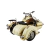 Miniatura Colecionável Moto Com Sidecar 1965 Branco Verito na internet