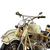 Miniatura Colecionável Moto Com Sidecar 1965 Branco Verito