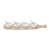 Conjunto Bandeja Bambu Com 4 Molheiras e 4 Colheres 48x9,5cm Lyor na internet