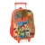 Mochila De Rodinhas Escolar Toy Story E Lancheira Vermelha Luxcel - loja online
