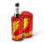 Porta Garrafa Térmico 600ml Raio Vermelho - comprar online
