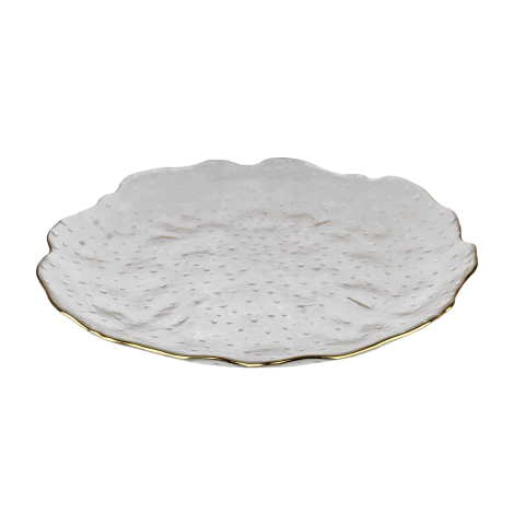 Sousplat Brisa Clear Gold 26x2cm We Make