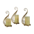 Trio de Castiçal Dourado Veneza We Make - comprar online