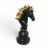 Troféu Xadrez Estatueta Chess Cavalo Preto Luxo 25CM Verito