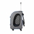 Mochila bolso transportador para mascotas en color gris con ruedas y tirador.