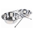 Set Duo Comedero Y Bebedero Acero Inoxidable Mediano Trixie 0.75 L