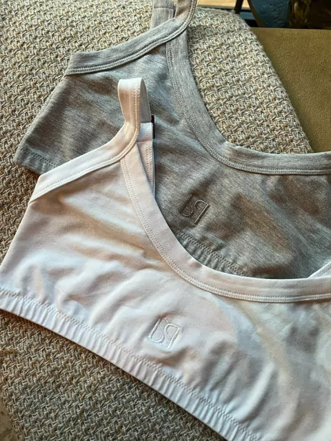 Pack x 2 tops CAMILE blanco y gris