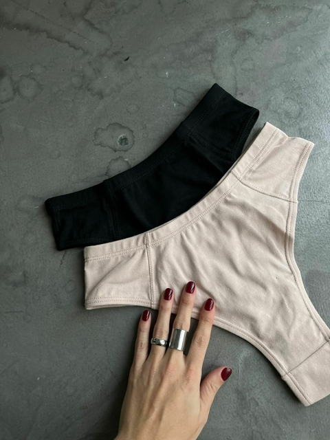 Pack x 2 bombachas Fresh Negro y Rosa