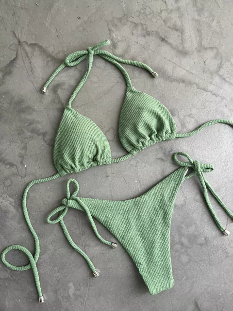 Bombacha CHILI verde texturado