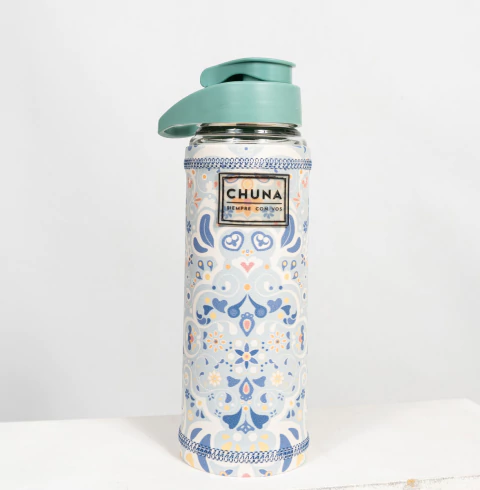 Botella de plástico con funda estampada Vinca 750ml