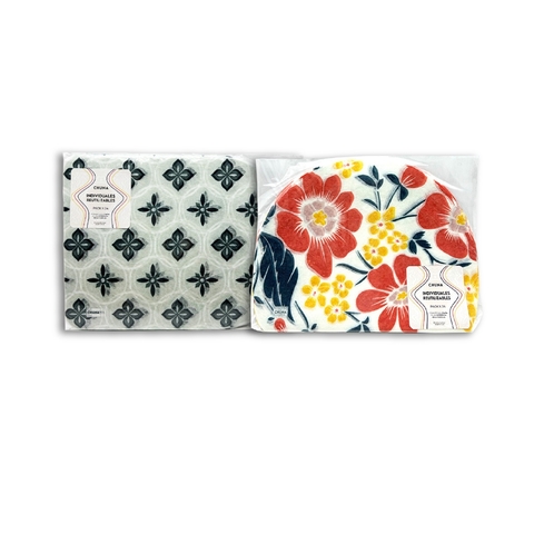 Individuales reutilizables Pack x 24 unid