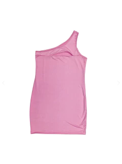 VESTIDO 1 HOMBRO CON ABERTURA BUSTO MICRO - comprar online