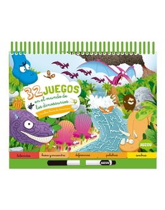 32 JUEGOS EN EL MUNDO DE LOS DINOSAURIOS - BLOCS DE JUEGOS (CARTONE)