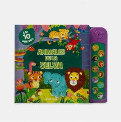 Animales de la selva - Con 10 sonidos Cartone
