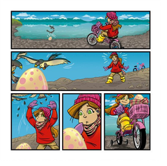 Malena y el bebé dinosaurio - Sebastián A. Rizzo y Maco Pacheco en internet