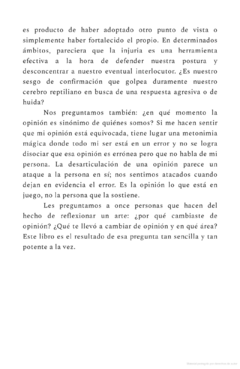Por qué cambié de opinión - Nicolás Artusi, Fernando Duclós, Diego Golombek, Liliana Heker, Federico Kukso, Margarita Martínez, Bård Borch Michalsen en internet