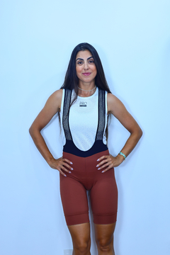 Bretelle PRO RACE ITALY BROWN - Feminino com abertura para xixi