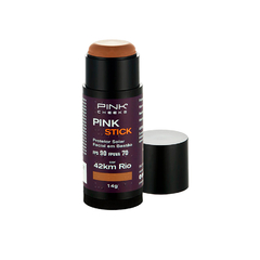 Pink Stick 42Km RIO Protetor Solar Facial Bege Médio (FPS 90 / FPUVA 70) 14g