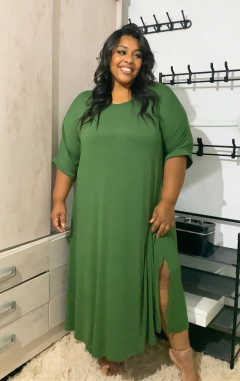 VESTIDO MICHIGAN verde militar