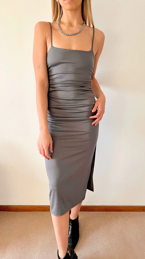 VESTIDO KATY GRIS - comprar online