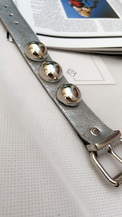 BRAZALETE TACHONES plata