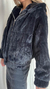CAMPERA FUR NEGRO - JACINTA LA RENGA - INDUMENTARIA FEMENINA
