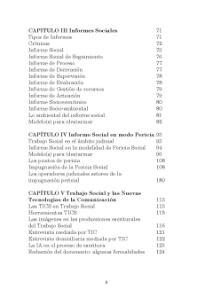 Informes Sociales en Trabajo Social en internet