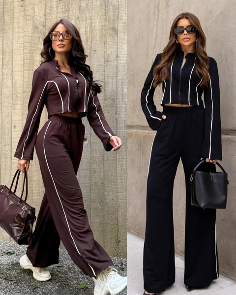 conjunto moletinho bicolor - comprar online