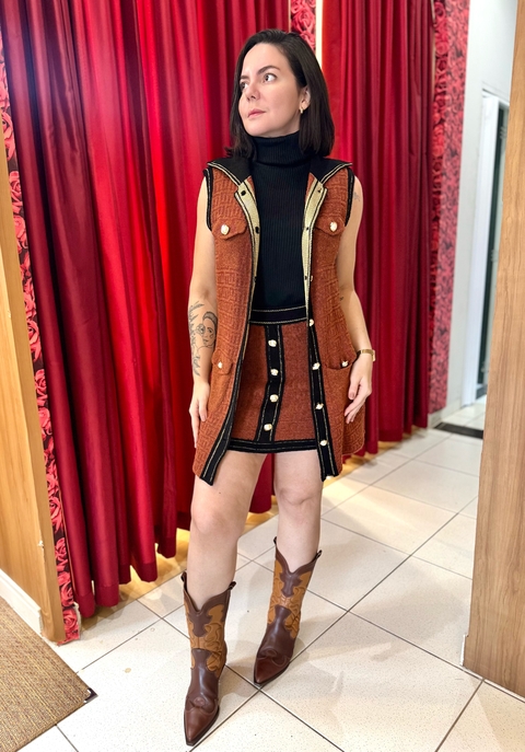 conjunto tricot colete - comprar online