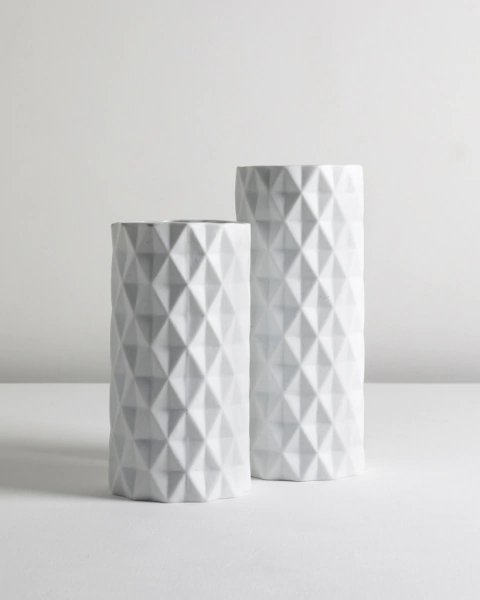 Florero ORIGAMI blanco