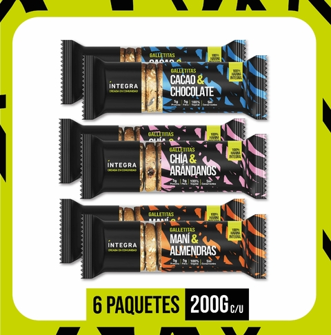 COMBO 6 Paquetes Galletitas 200g - MIX - comprar online