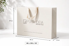Sacola 40x29x12cm personalizada Off white