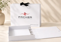 Kit Caixa fichario para projeto A4 com sacola personalizada