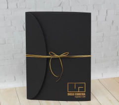 Pasta A4 personalizada preta