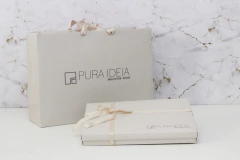 caixa A4 para projeto com sacola off white