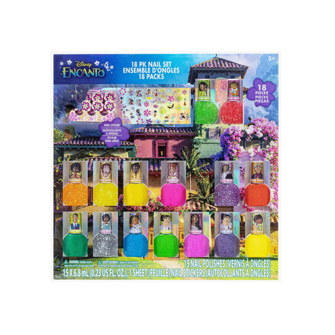 Kit Encanto Esmalte Infantil Com 15 Unid A Base Agua Importado