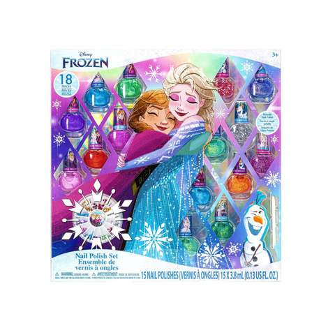 Kit Frozen Esmalte Infantil Com 15 Unid A Base Agua Importado