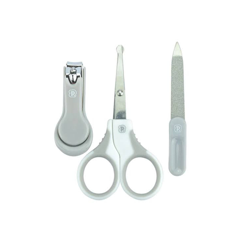 KIT HIGIENE BEBÊ 3 PEÇAS PIMPOLHO CINZA