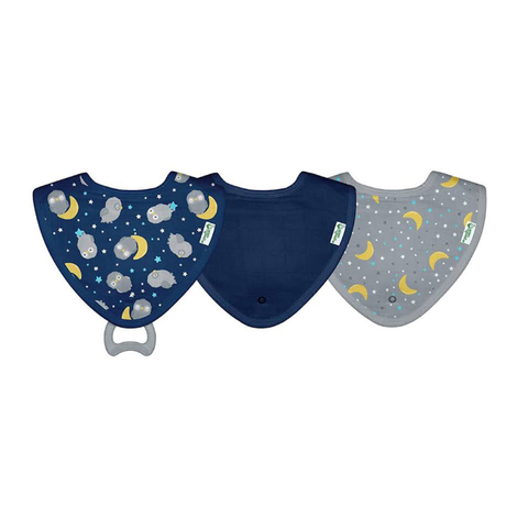 Babador com mordedor Muslin Green Sprout