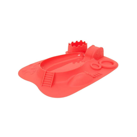 Prato Jogo Americano Divertido em Silicone Girafa - Marcus e Marcus