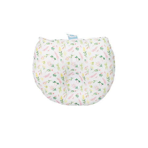 Travesseiro Anatômico Para Bebê Branco / Flores - Pimpolho