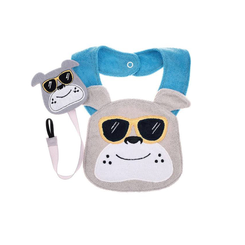 Babador Divertido com Prendedor de Chupeta Cachorro – Pimpolho