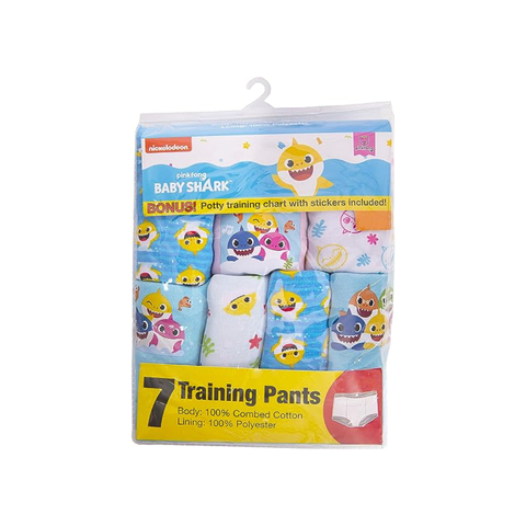 Kit 7 Cuequinhas de Treinamento Baby Shark