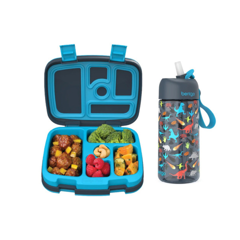 KIT LANCHEIRA E GARRAFA INFANTIL ORIGINAL BENTGO KIDS